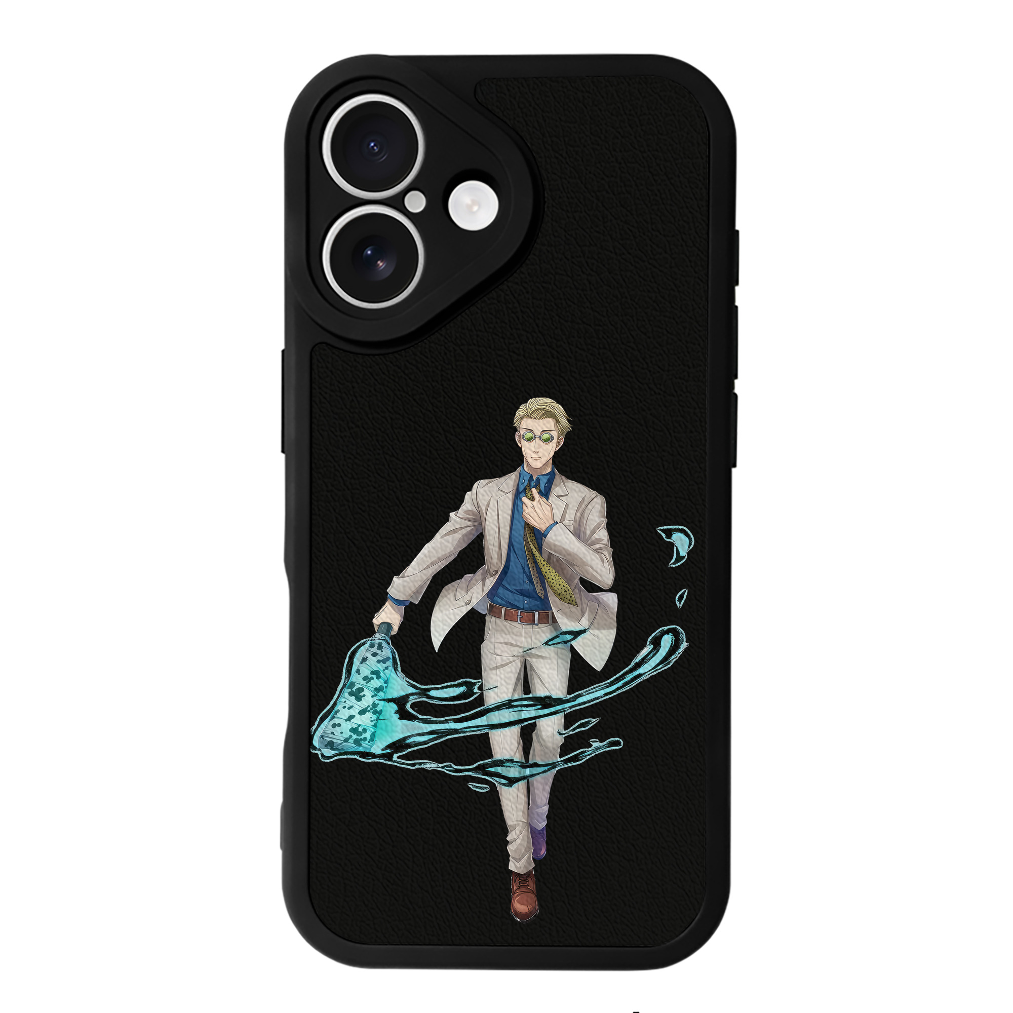 （画像用） 呪術廻戦 Jujutsu Kaisen 【iPhone 16シリーズ対応】シリコンスマホケース（レザー調） 材質：シリコン